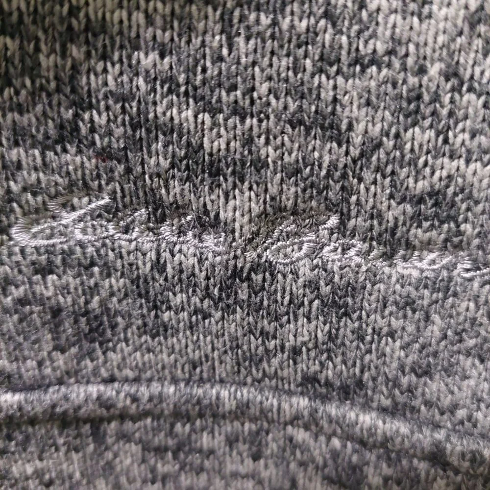 Eddie Bauer Mens Size TL Pullover Gray Radiator Sweater Fleece Snap Buttons - Picture 7 of 11